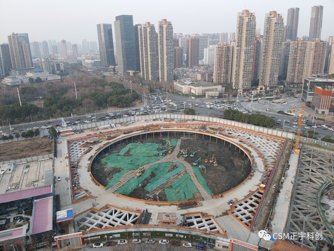 2023完美开端！上海金泰SMC工法钻机助力武汉广电全媒体中心项目